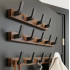 Wooden Hooks in Original Wood Style for Bedroom Door, Bathroom, Foyer, or Hotel Wardrobe